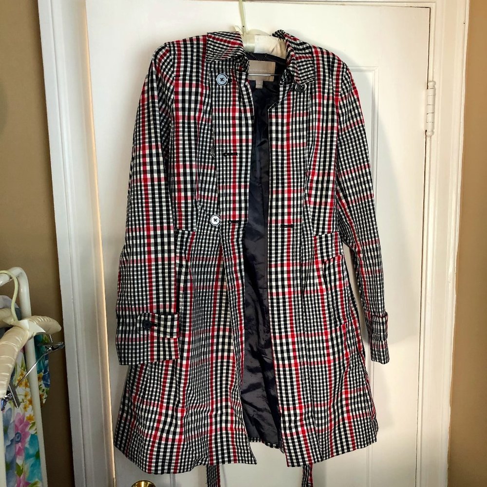 Banana Republic Plaid Raincoat